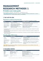 Study Guide Management Research Methods 1 &vert; Field &vert; Pre-Master BA UvA &vert; 2026&sol;27
