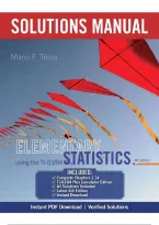 Instructor's Solutions Manual &mdash; Elementary Statistics Using the TI-83&sol;84 Plus Calculator&comma; 4th Edition &mdash; Mario F&period; Triola &vert;ISBN&colon; 9780321952936 &vert; Chapter 1-14 &vert; All Chapters 