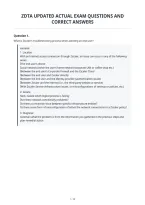 Zdta Updated Actual Exam Questions And&NewLine;Correct Answers