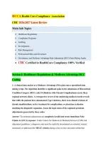 New HCCA Health Care Compliance Association&NewLine;CHC 2026&sol;2027 Latest Review