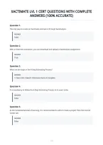 Xactimate Lvl 1 Cert Questions With Complete&NewLine;Answers &lpar;100&percnt; Accurate&rpar;