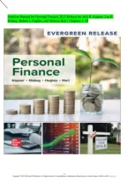 Solution Manual for Personal Finance 2025 Release by Jack R&period; Kapoor et al&period; &vert; ISBN 9781266461101