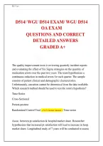  WGU D514 Health Care Analytics&colon; Objective Assessment Exam Q&A