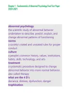 Chapter 1 - Fundamentals of Abnormal Psychology&period;Final Test Paper 20262027&period;&NewLine;