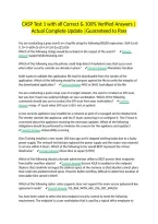 CASP Test 1 with all Correct & 100&percnt; Verified Answers &vert;Actual Complete Update &vert;Guaranteed to Pass