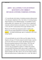  ABFM KSA Asthma Module&colon; Exam Questions and Correct Answers