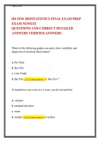  HS 4510 Biostatistics&colon; Final Exam Practice Questions