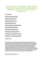 Nur 417 Exams 1&ndash;3 & Final Exam &ndash; Care Of Adult Ii&NewLine;Nursing Questions And Correct Answers &lpar;Verified&NewLine;Answers&rpar; Plus Rationales 2026 Q&A &vert; Instant&NewLine;Download Pdf