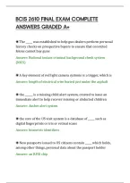 Bcis 2610 Final Exam Complete&NewLine;Answers Graded A&plus;