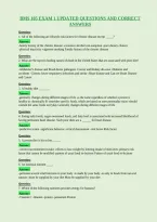 Bms 105 Exam 1 Updated Questions And Correct&NewLine;Answers
