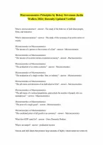 For Principles of Macroeconomics by Betsey Stevenson Justin Wolfers QUESTIONS AND ANSWERS RATED A LATEST UPDATE 2026