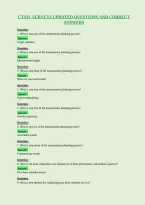 Ctsm -Surveys Updated Questions And Correct&NewLine;Answers