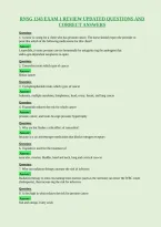 Rnsg 1343 Exam 1 Review Updated Questions And&NewLine;Correct Answers