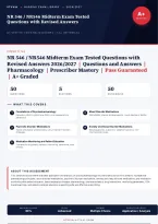 NR 546 Midterm Exam 2026&sol;2027 &ndash; Questions and Answers &vert; Pharmacology &vert; Prescriber Mastery &vert; Complete Verified Answers &vert; Detailed Rationales &ndash; Pass Guaranteed &ndash; A&plus; Graded