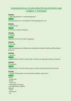 Nurs2020 Final Exam Updated Questions And&NewLine;Correct Answers