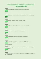 Hsc3111 Midterm Updated Questions And&NewLine;Correct Answers