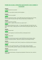 Pubh 101 Exam 2 Updated Questions And Correct&NewLine;Answers