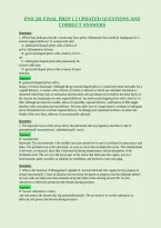 Pnh 201 Final Prep 1 2 Updated Questions And&NewLine;Correct Answers