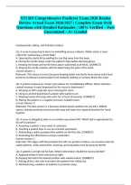ATI RN Comprehensive Predictor Exam 2026 Retake Review Actual Exam 2026&sol;2027 &vert; Complete Exam-Style Questions with Detailed Rationales &vert; 100&percnt; Verified &ndash; Pass Guaranteed &ndash; A&plus; Graded
