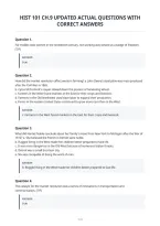 Hist 101 Ch&period;9 Updated Actual Questions With&NewLine;Correct Answers