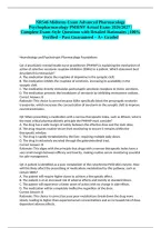 NR546 Midterm Exam Advanced Pharmacology Psychopharmacology PMHNP Actual Exam 2026&sol;2027 &vert; Complete Exam-Style Questions with Detailed Rationales &vert; 100&percnt; Verified &ndash; Pass Guaranteed &ndash; A&plus; Graded