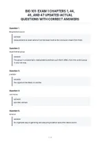 Bio 101&colon; Exam 1 Chapters 1&comma; 44&comma;&NewLine;45&comma; And 47 Updated Actual&NewLine;Questions With Correct Answers