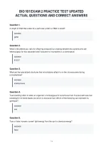 Bio 101 Exam 2 Practice Test Updated&NewLine;Actual Questions And Correct Answers