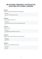 Bio 101 Exam 3 Frequently Tested Actual&NewLine;Questions With Correct Answers
