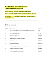 ATI Med-Surg Proctored Exam &mdash; Comprehensive Test Bank&NewLine;1&comma;000&plus; High-Yield Questions Covering All Body Systems&NewLine;Aligned to ATI RN Adult Medical-Surgical Proctored Exam Blueprint&NewLine;Versions A&comma; B&comma; C & D &vert; Complete Chapters with Verified Answers & Detailed Rati