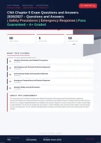 CNA Chapter 6 Exam 2026&sol;2027 &ndash; Questions and Answers &vert; Safety Procedures &vert; Emergency Response &vert; Complete Verified Answers &vert; Detailed Rationales &ndash; Pass Guaranteed &ndash; A&plus; Graded