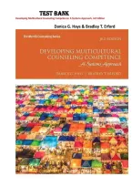 Test Bank &mdash; Developing Multicultural Counseling Competence&colon; A Systems Approach&comma; 3rd Edition &mdash; Danica G&period; Hays & Bradley T&period; Erford &vert; Chapter 1-19  &vert; All Chapters 