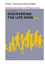 Test Bank &mdash; Discovering the Life Span&comma; 5th Edition &lpar;Feldman&comma; 2021&rpar;&comma; Chapters 1-10 &vert; All Chapters Covered  &vert; UPDATED