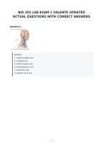 Bio 202 Lab Exam 1 Valente Updated&NewLine;Actual Questions With Correct Answers