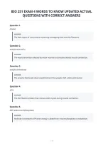 Bio 251 Exam 4 Words To Know Updated Actual&NewLine;Questions With Correct Answers