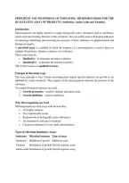 Principles and techniques of microbiology 