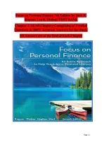 Focus on Personal Finance 7th Edition &mdash; Test Bank&comma; Chapters 1&ndash;14