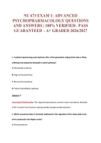Nu 673 EXAM Bundle &vert; Update Questions with complete and Verified solutions&period;