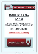  Wgu D027 Oa Exam - Graded A&plus; Comprehensive Exam Prep-2026 Updated