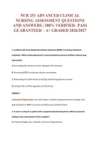 Nur 253 EXAM Bundle &vert; Update Questions with complete and Verified solutions&period;