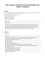 Mdc 3 Exam 2 Updated Actual Questions And&NewLine;Correct Answers