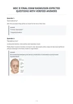 Mdc Ii Final Exam Rasmussen Expected&NewLine;Questions With Verified Answers
