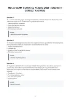 Mdc Iv Exam 1 Updated Actual Questions With&NewLine;Correct Answers