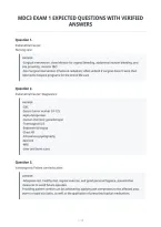 Mdc3 Exam 1 Expected Questions With Verified&NewLine;Answers