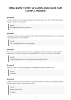 Mdc3 Exam 1 Updated Actual Questions And&NewLine;Correct Answers