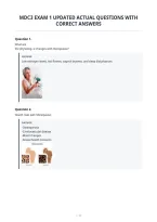 Mdc3 Exam 1 Updated Actual Questions With&NewLine;Correct Answers&NewLine;
