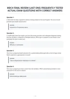 Mdc4 Final Review &lpar;Last One&rpar; Frequently Tested&NewLine;Actual Exam Questions With Correct Answers