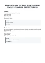 Mechanical Law Michigan Updated Actual&NewLine;Exam Questions And Correct Answers&NewLine;
