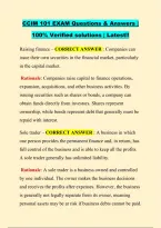 CCIM 101 EXAM Questions & Answers &vert; &NewLine;100&percnt; Verified solutions &vert; Latest&excl;&excl; 