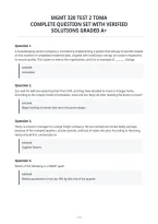 Mgmt 320 Test 2 Toma&NewLine;Complete Question Set With Verified&NewLine;Solutions Graded A&plus;