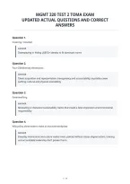 Mgmt 320 Test 2 Toma Exam&NewLine;Updated Actual Questions And Correct&NewLine;Answers